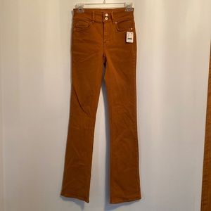 Free People Shayla Gold Skinny Flare Jeans